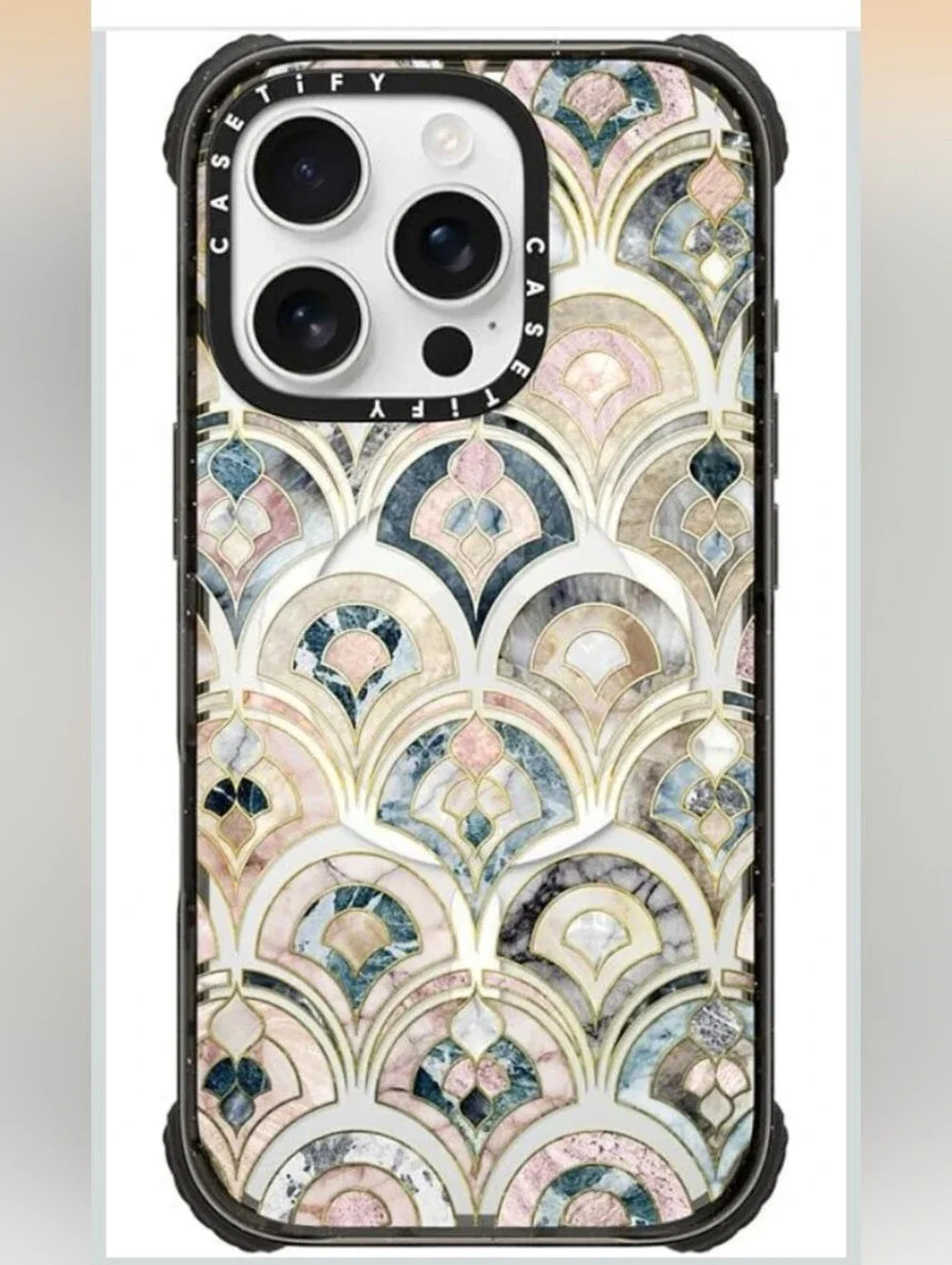 Casetify iPhone 16 Plus Case- Marble Tiles